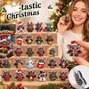 Christmas Acrylic Hanging Ornament Advent Set, Cute Holiday Pendant Decor, Christmas Gift Box