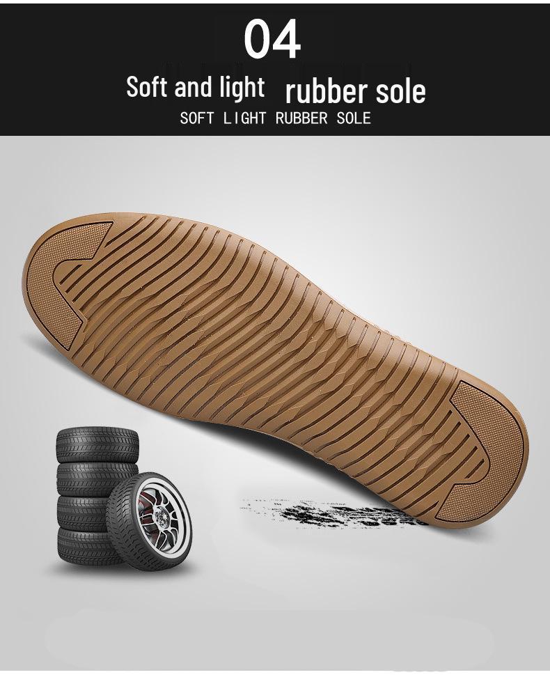 Men's Textured Interwoven Leather Shoes, Fashionable Business Casual, Soft Sole & Upper, British Lace-up Design