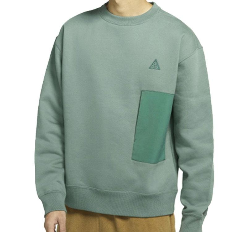 Nike ACG Contrasting Colors Pocket Fleece Sports Round Neck Pullover Green Men's CV0683-365