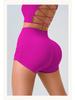 Women's High Waist Ruched Yoga Pants Set - Quick Dry, Ribbed, Solid Color Fitness Sportswear
