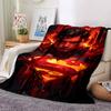 1pc Superman Fire Flannel Blanket - Soft Warm Throw for Home, Office, TravelL1352