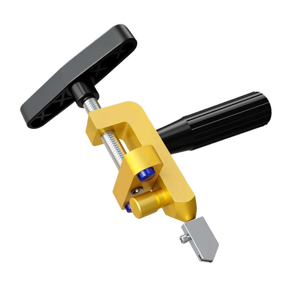 Glass Tile Cutting Tool 2 in 1 with Roller Blade and Crushing Pliers for Precise Scoring and Cutting on Tiles and Glass Surfaces