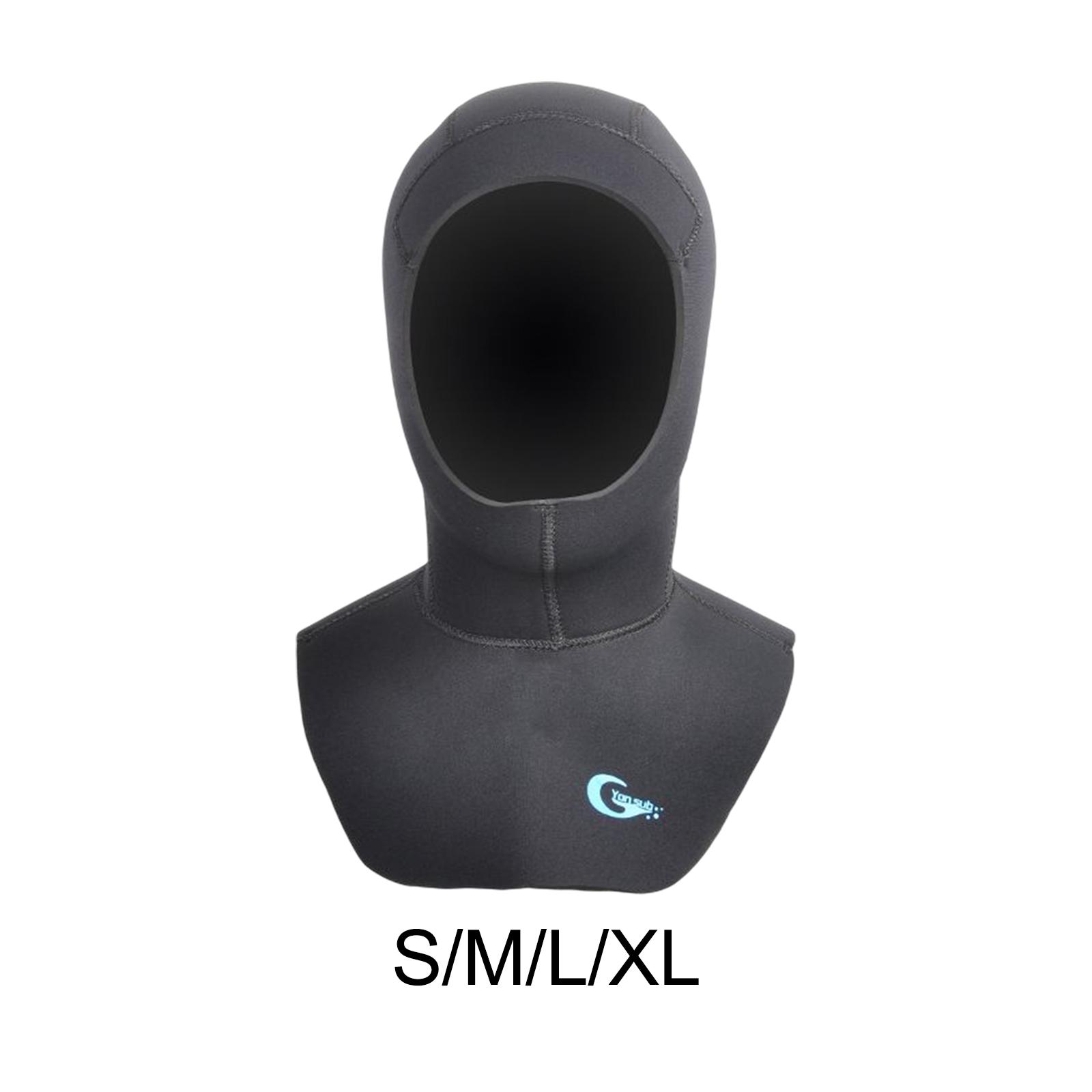 

Wetsuit Hood Dive Cap Women Men 5mm Neoprene Scuba Diving Hood for Canoeing 5mm Neoprene Swim Hat Unisex Women Men S