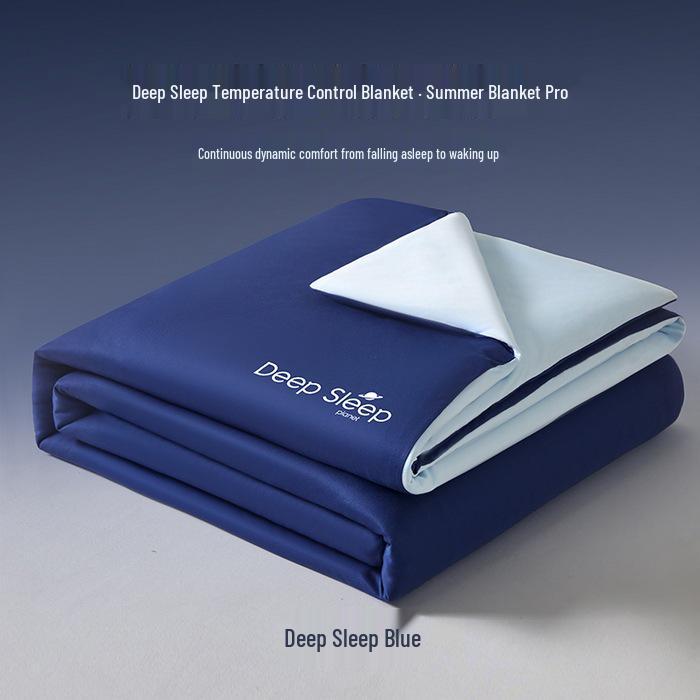 Temperature Control Cooling Quilt: All-Season Machine Washable Knitted Cotton for Deep Sleep