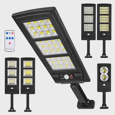 Remote-Control Solar LED Outdoor Street & Garden Light with Motion Sensor