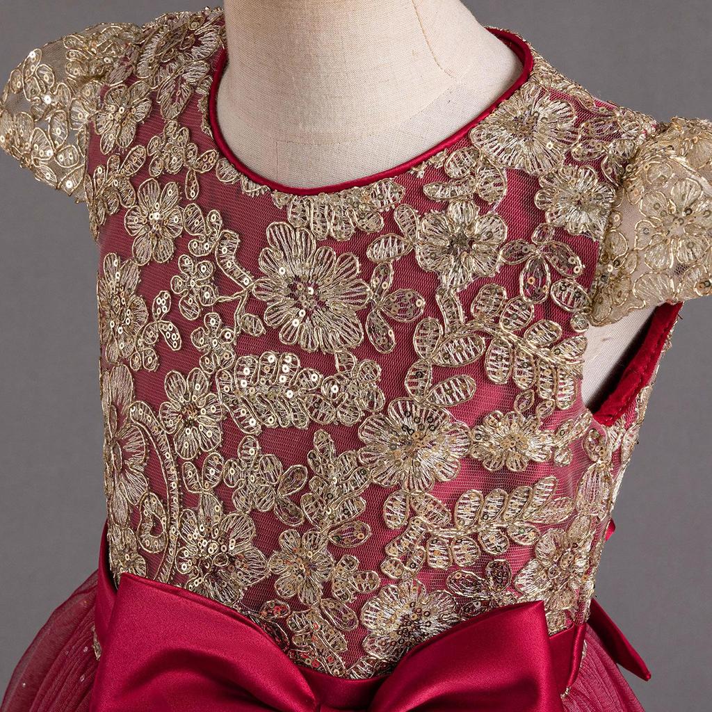 Rochie elegantă pentru fete adolescente, dantelă, prințesă, concurs de petrecere de ziua de naștere, prima împărtășanie, domnișoare de onoare, rochii de fete cu flori pentru nuntă