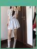 Summer Korean Style Polka Dot Striped Tiewaist Dress For Women