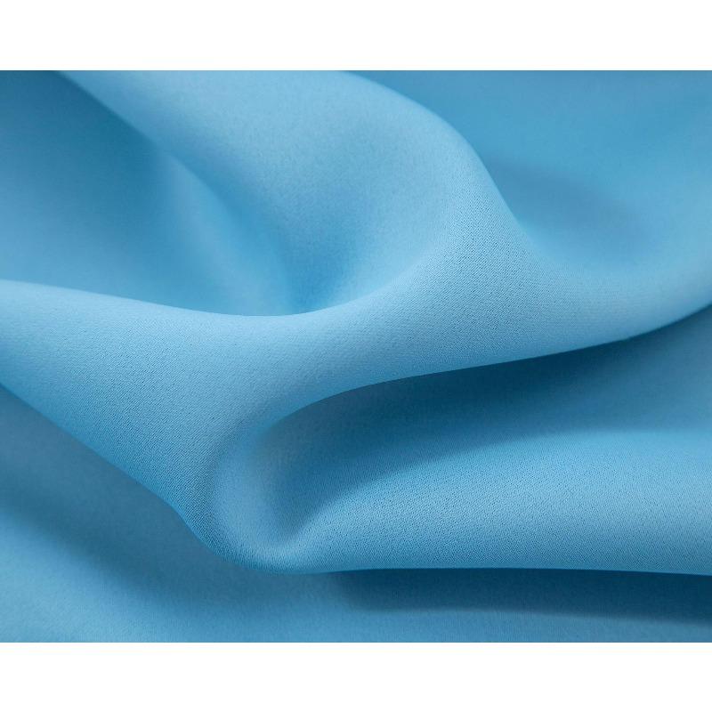 Тканевые шторы блэкаут Готовые шторы Шторы для отеля/балкона 100*200 небесно-голубой