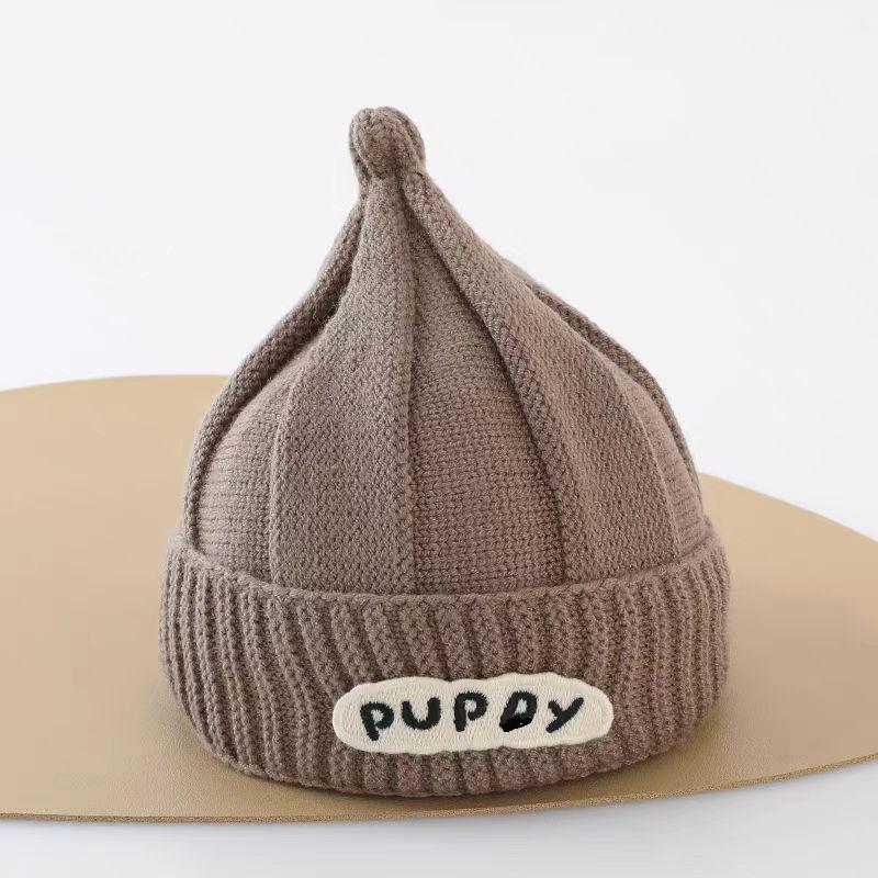 Maglione Caldo in Maglia Stile Coreano con Protezione per le Orecchie, Cappello di Lana per Bambini e Bambine - Design Antivento Autunno/Inverno