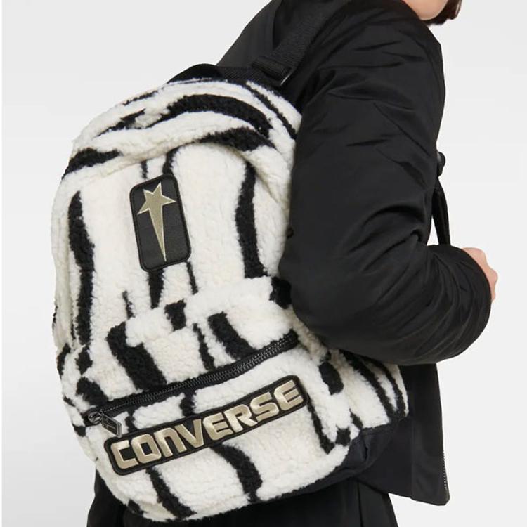 New Converse DRKSHDW Collaboration Polyester Backpack Regular Unisex White/Black 10024889-A01