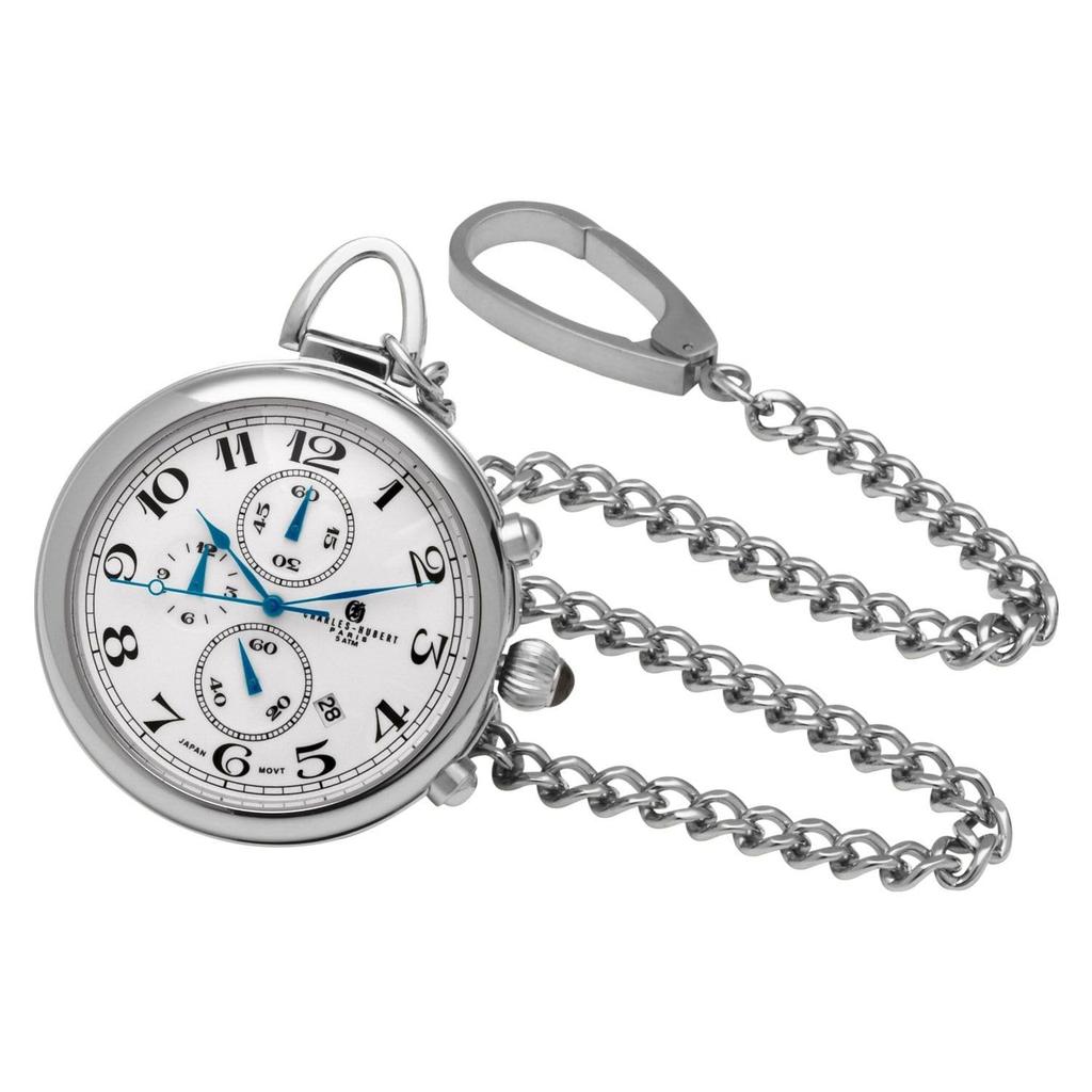 Charles Hubert Men's Pocket Watch Chronograph 3571