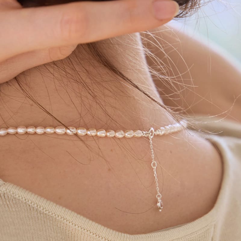 PAIGEFLYNN JEWELRY [925 Silver] Flynn Freshwater Pearl Necklace