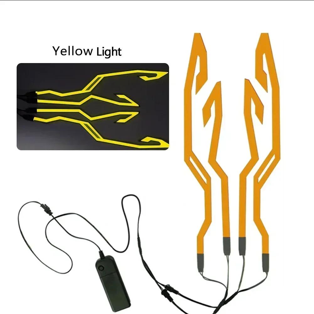New Motorcycle Helmet Light Led Helmet Light Night Riding Signal Helmet Strip Decoration Accessories Kit