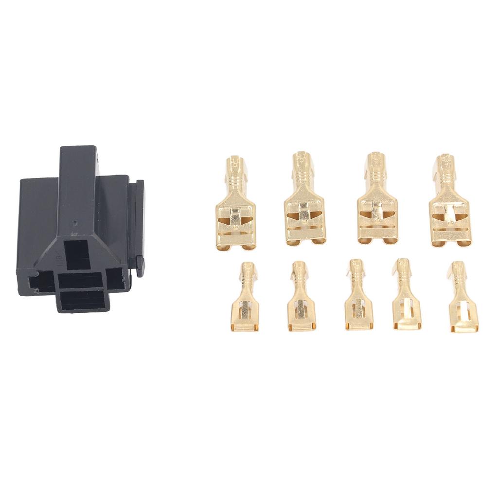 10 Satz Relaisstecker-Kit 5-polig Gehäusehalter 12V Fassung 30A 40A mit 30 Stück 10mm 20 Stück 6,3mm Klemme für Auto LKW Fahrzeug