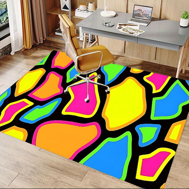 1PC Abstract Art Extra Large Non Slip Floor Carpet, Office, Family, Bedroom Large Area Rug Indoor Rugs, Vibrant Colors