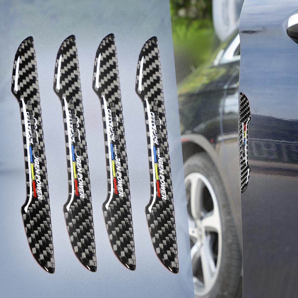 Side Door Guard, Door Trim, Side Door Bumper, Carbon Fiber,