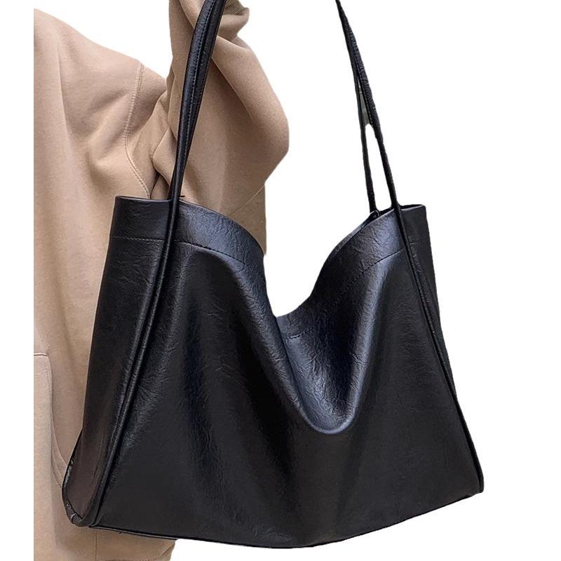 Slouchy Big Bag with Retro High-capacity Tote Bag Niche Single Shoulder Commuter Bag