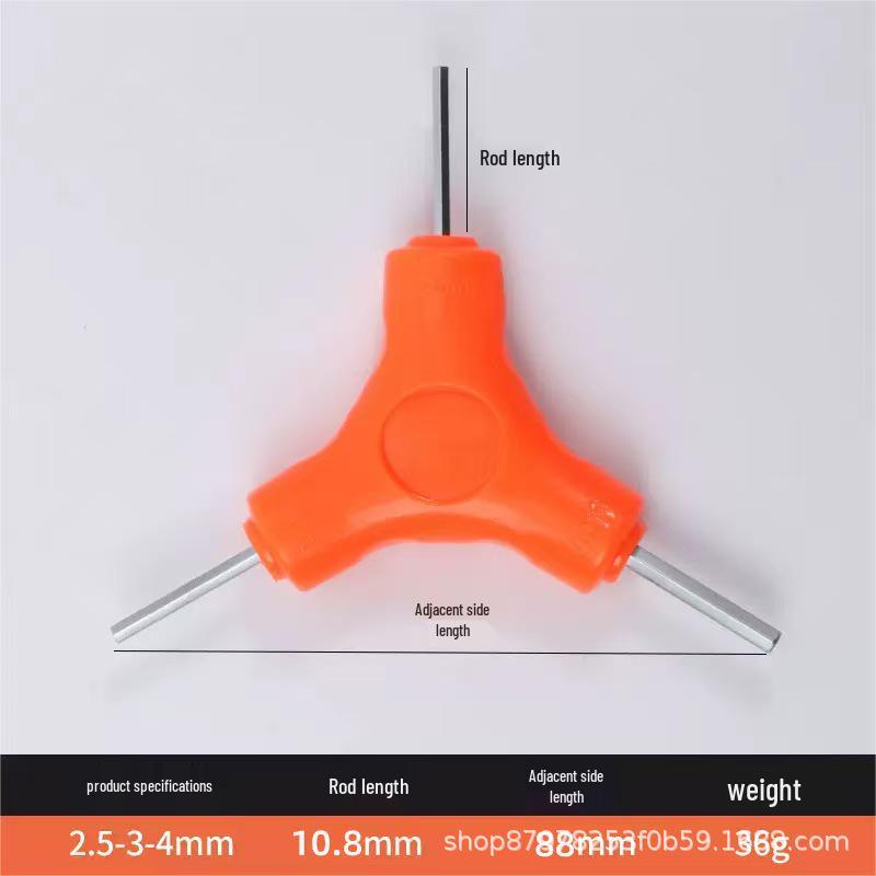 Triangular Hexagonal Multi-Tool Allen Wrench