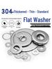 304 Stainless Steel National Standard Flat Washer M4–M20