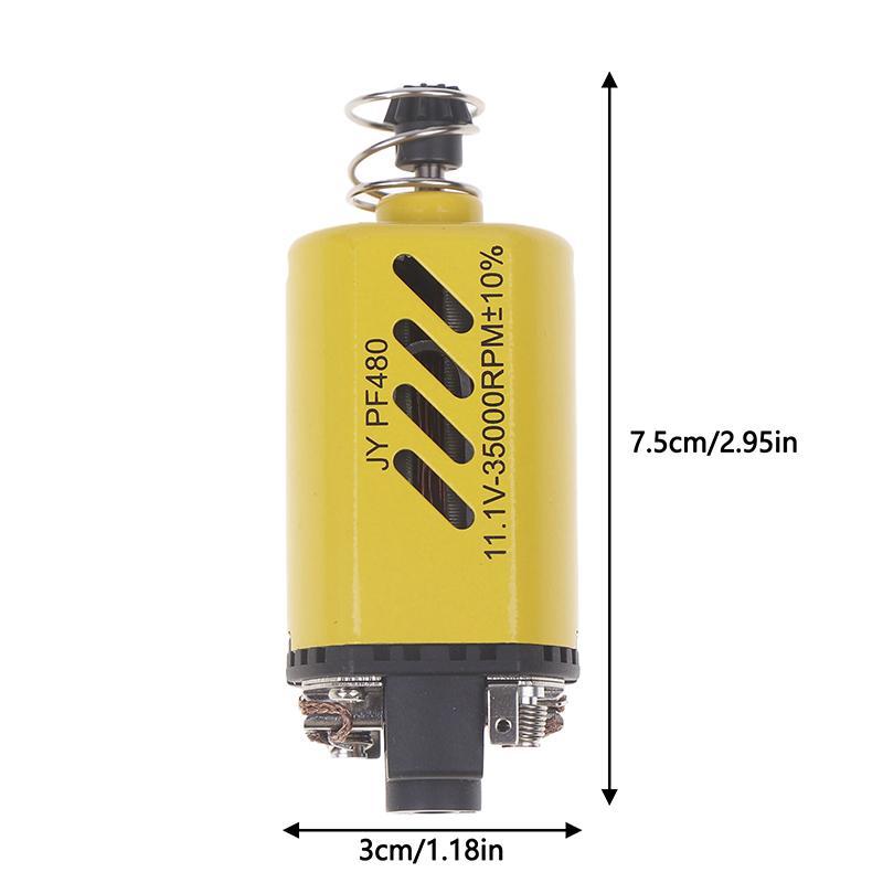 35000 ot/min Vysokorychlostní motor AEG Motor s vysokým točivým momentem 11,1V 35000 Otáčkový motor Dlouhá osa Airsoft M16M4 Jingji Sijun Jiqu Jm Motor AEG