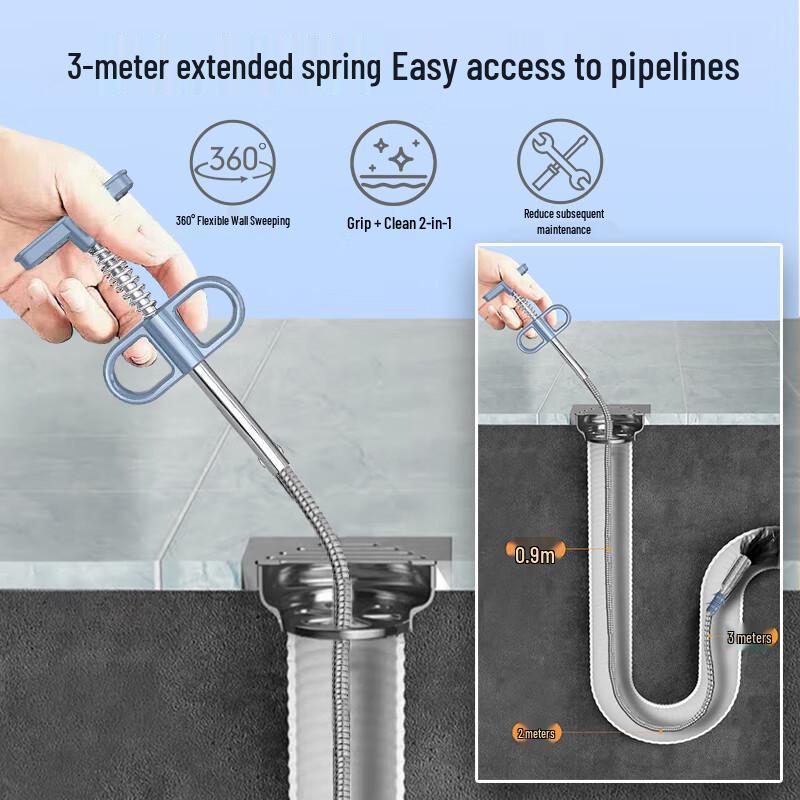 KUMBAZZ Manual Drain & Sewer Clearing Tools