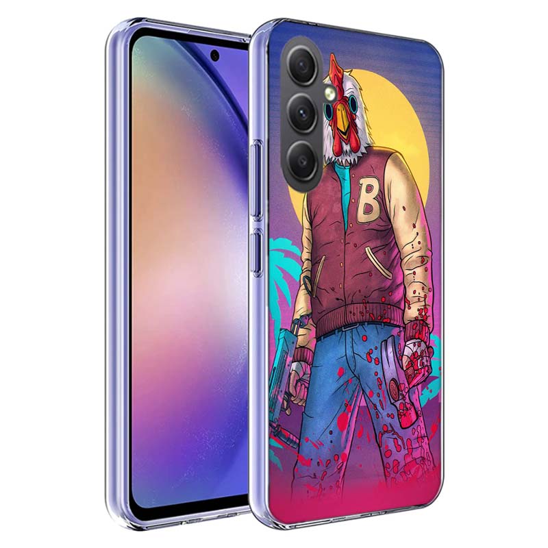 Game Hotline Miami Phone Case for Samsung A17 A37 A57 A07 A16 A26 A36 A56 A06 A02S A12 A22 A32 A52S A04S A14 A24 A34 A54 A03 A13