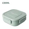 1300ML Portable Compartments Lunch Box for Children Bento Box Food Storage Container Leakproof Picnic Fruit Salad Box Dinnerware