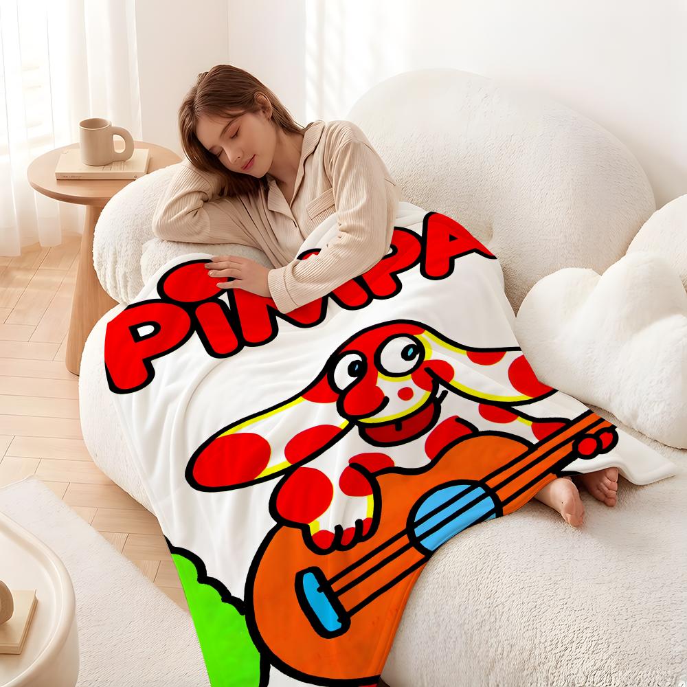 Charakter P-Pimpa Wurf-Flanell-Decke Geeignet für Sofas Betten Büros Reisen, Campingstühle
