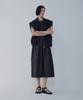 Bobeu Voluminous Shirred Long Dress_Black 7156237002