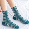 5 Pairs Women's Flower Socks Vintage Ethnic Floral Socks