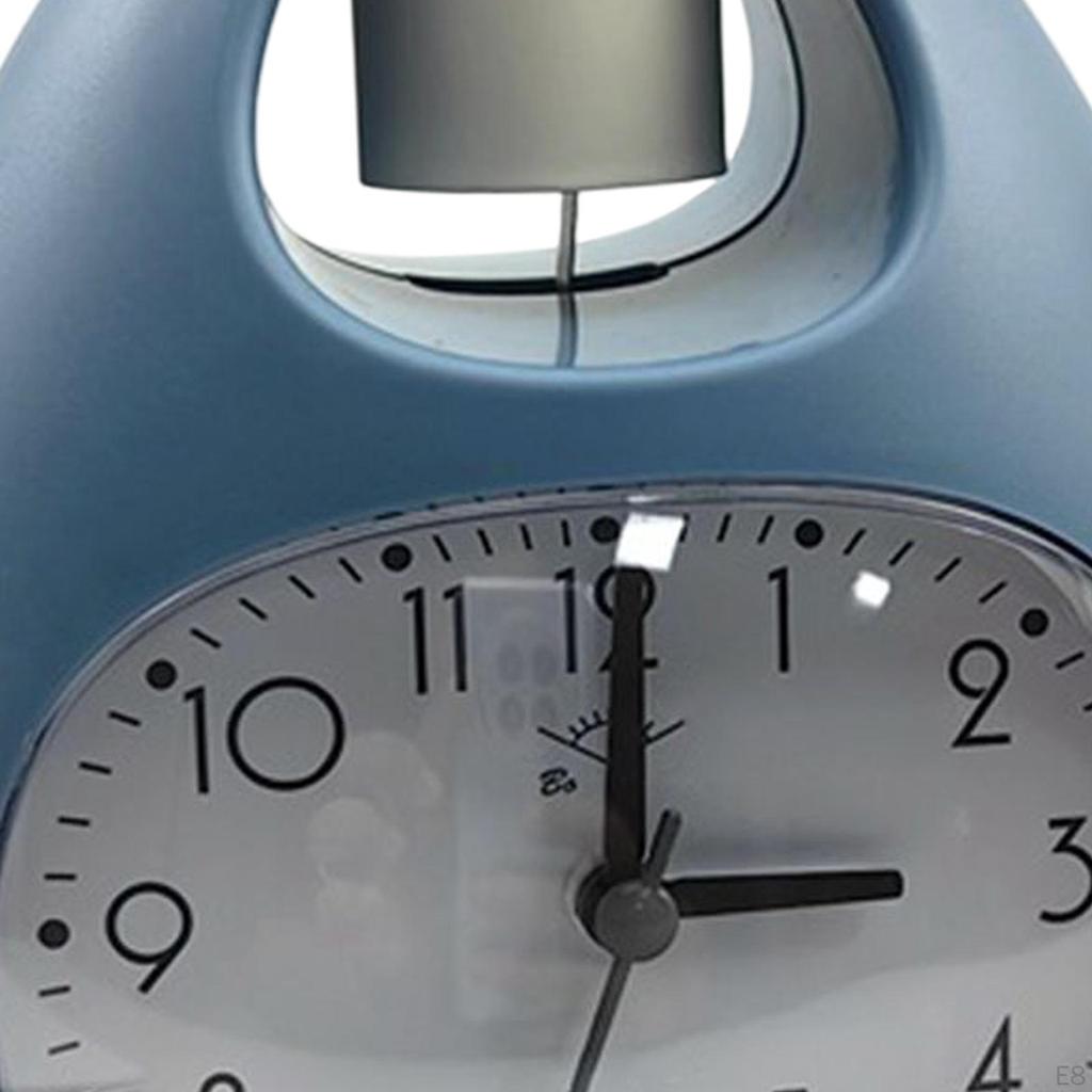 Clock Nordic Loud Bells Night Light Simple Vintage Desktop Sculpture for Hotel Bedside Living Room