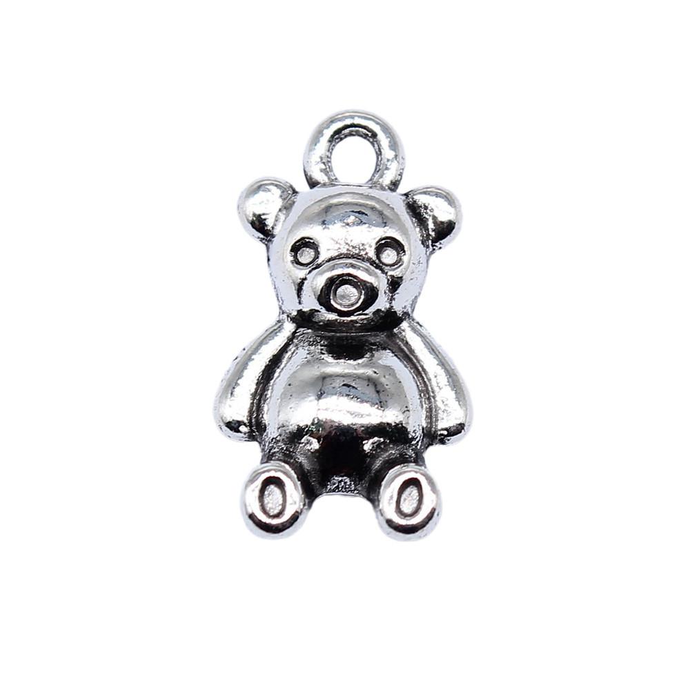 Bear Pendants Metal Animal Charms Panda For DIY Bracelet Necklace Earrings Accessories