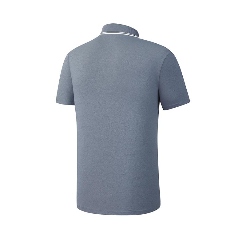 Fila Tennis Classic Fashion Simple Sports Tennis Casual Versatile Comfortable Knitted Short Sleeve Polo Shirt Men Tops Dark-Gray A51M623101FDY
