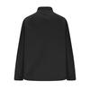 Women's Casual Stand Collar Zipper Velvet Solid Color Long Sleeve Top