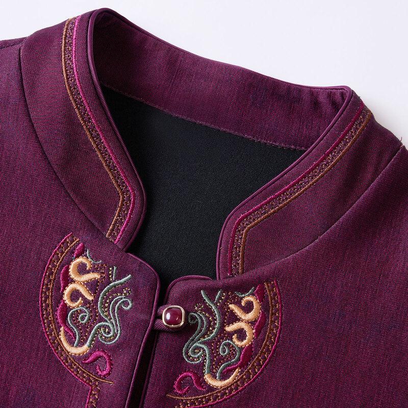 SIFONE Women's New Chinese Style Jacket and Pants Set