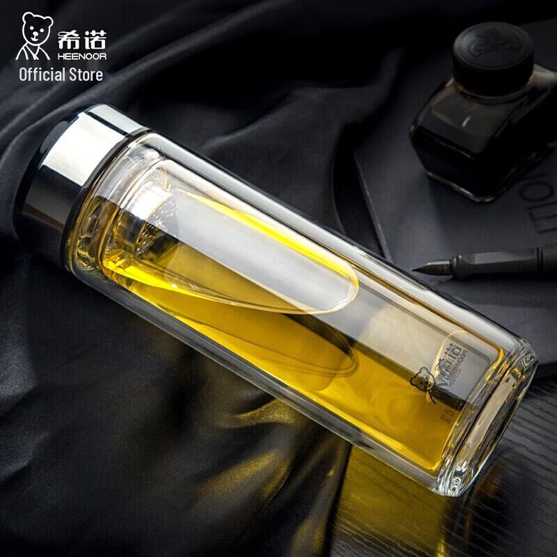 Xinuo XN-6736 Double-Layer Borosilicate Glass Tea & Water Bottle