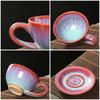 Ceramic Kiln Changed Coffee Cup and Saucer Set Creative Vintage Chinese Breakfast Cups Afternoon Tea Drinking Utensils