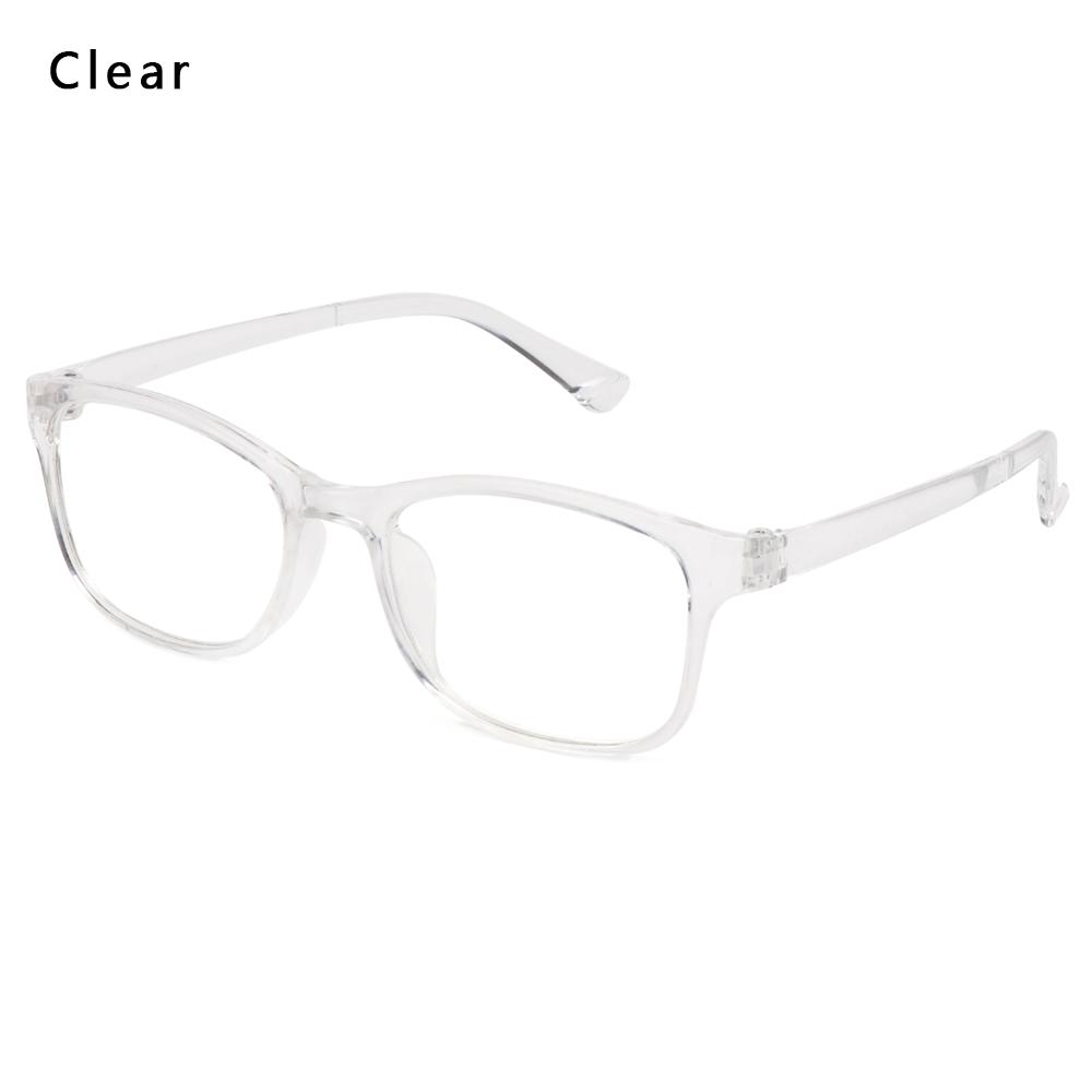 1PC Unisex Clear Lens Reading Glasses Blue Light Blocking Eyewear Square Computer Eyeglasses Frames UV400 Flat Mirror