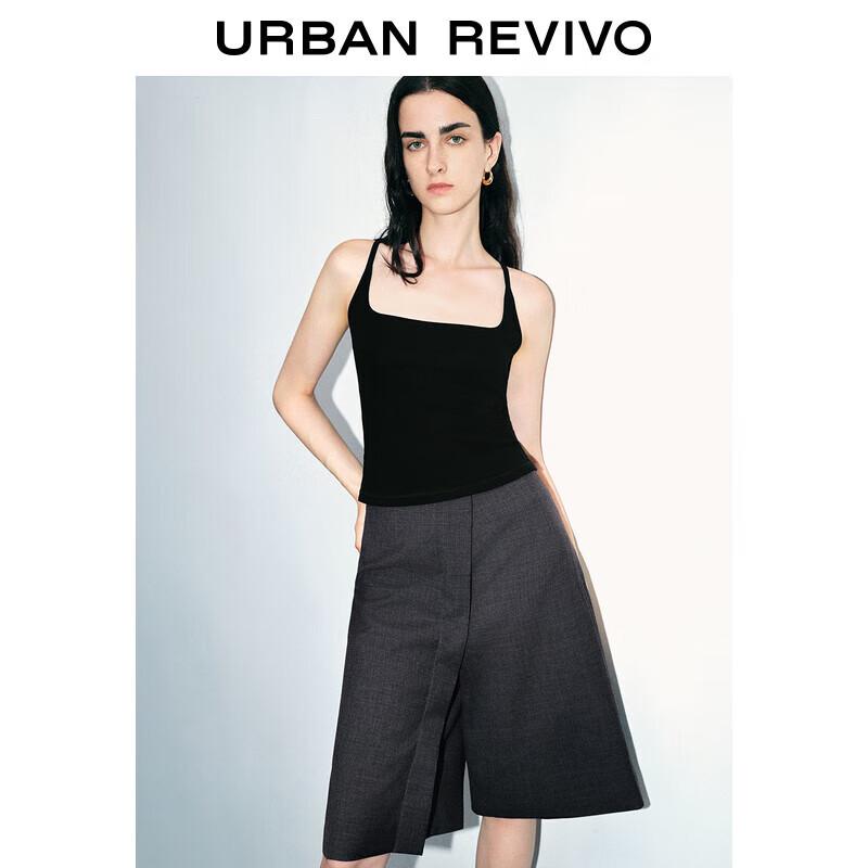 UR 2025 Women s Square-Neck Cotton Crop Top M