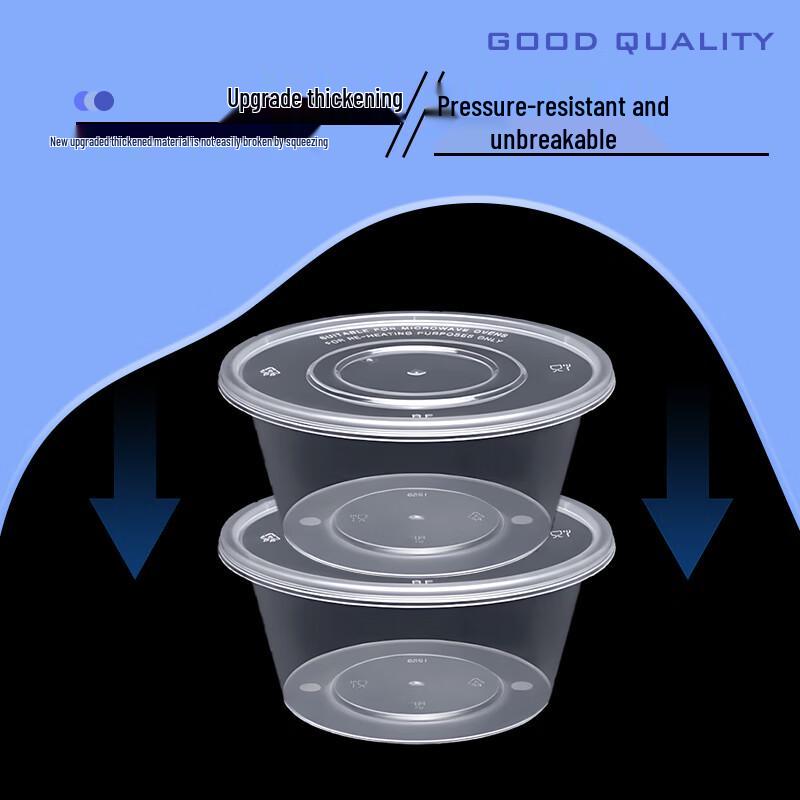 Webo 1250ml Round Disposable Food Containers