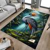 1PC Jungle Crane Extra Large Non-Slip Floor Carpet, Office, Family, Bedroom, Studio - Large Area Rug Indoor Rugs, Vibrant Colors-W283