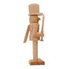 Unfinished Nutcracker Soldier Figure Unpainted Nutcracker Soldier Wooden DIY Nutcracker Figurine for Christmas Decoration Craft