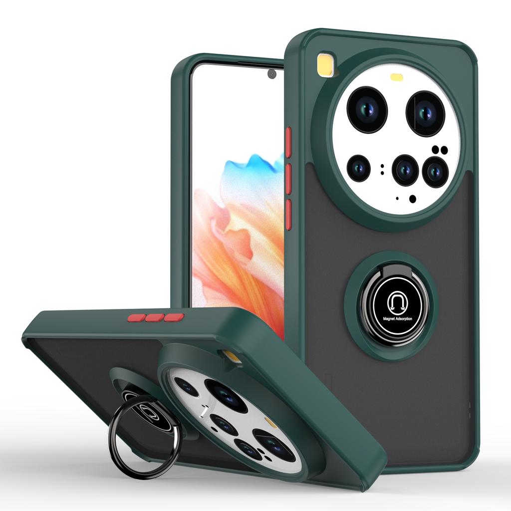 Armor Matte Case For Xiaomi 15 Ultra 5G Cover Ring Magnetic Stand Holder Shockproof Coque Fundas