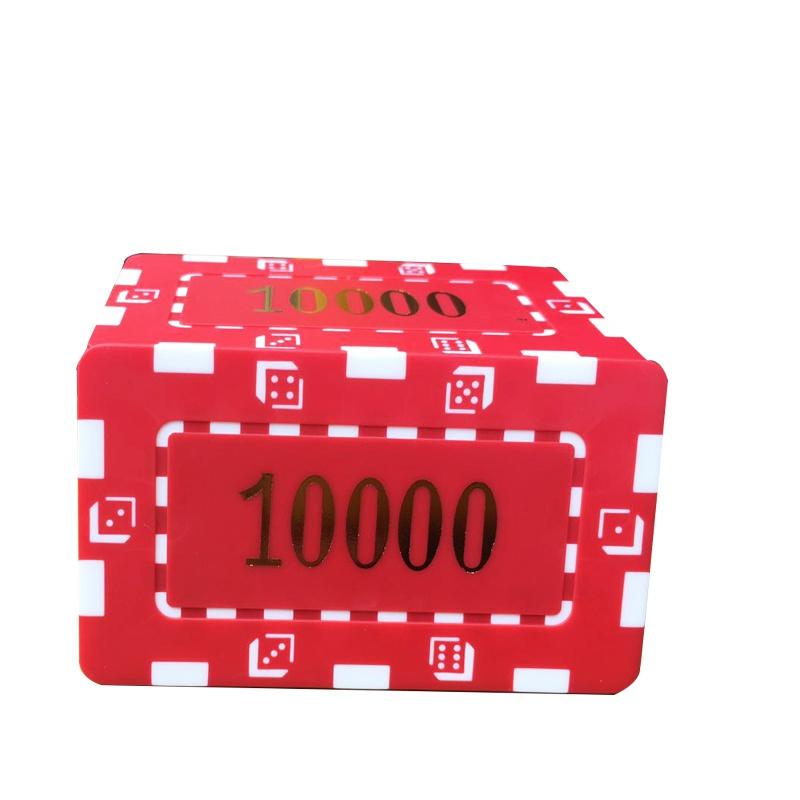 

10 шт./лот глиняные фишки для покера Лас-Вегаса, набор 14 г, фишки для казино, карты для покера, развлечения, долларовые монеты, карточная игра, Лас-Вегас 10000 value 10pcs