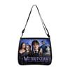 Wednesday Addams Famlily Shoulder Handbag Gothic Style Light Easy To Carry