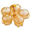 Transparent Dustproof Snack Tray with Lid for Living Room Coffee Table