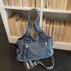 Borsa alla moda da donna 2026 Nuova Borsa a tracolla in denim coreana All-matching a spalla singola di grande capacità