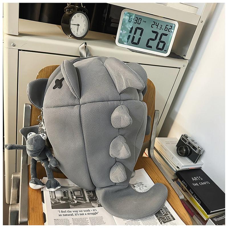 New ugly cute funny personality big shark backpack men and women casual light large capacity backpack