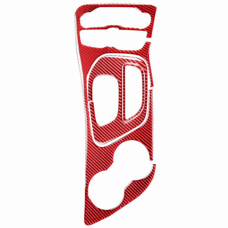 Carbon Fiber Car Gear Shift Panel Trim Cover Decoration Sticker For Dodge Challenger 2015-2020 Interior Accessories