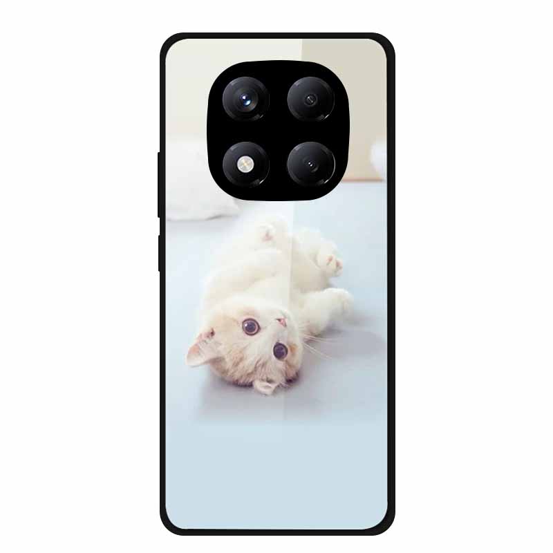 Tempered Glass Phone Case for Redmi Note 14 Pro 4G Cover Lion Wolf Hard Shell for Xiomi Redmi Note14Pro 4G Note 14Pro Cover Cool